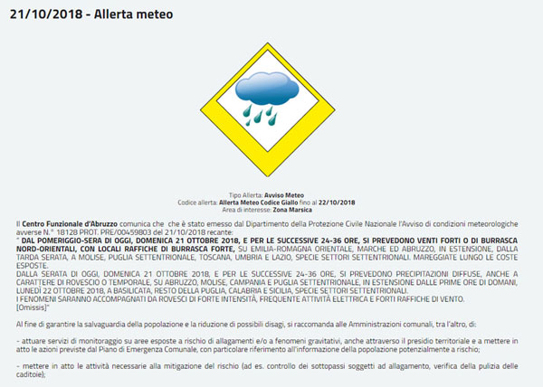 dettaglio allerta meteo