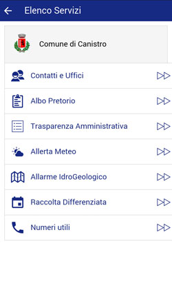 Il Comune Informa 2.0 - Elenco servizi